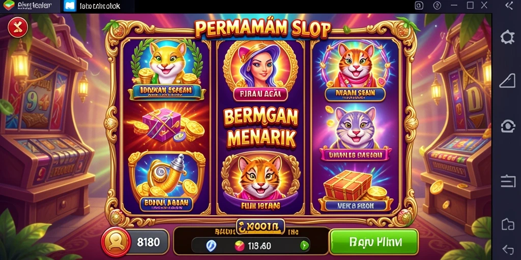 Tampilan gameplay mendebarkan dari permainan slot 8180.