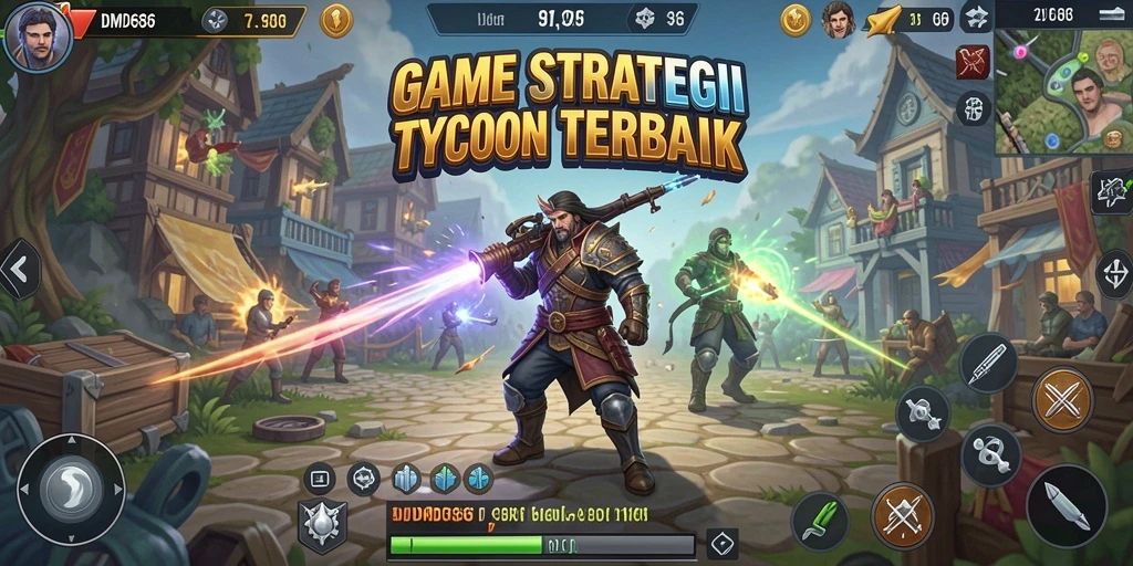 Tampilan gameplay DMD686 yang menarik dan penuh strategi Tycoon.