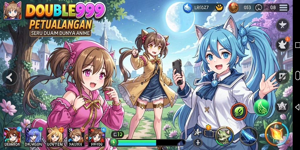 Tampilan gameplay DOUBLE999 yang memikat dan mendebarkan.