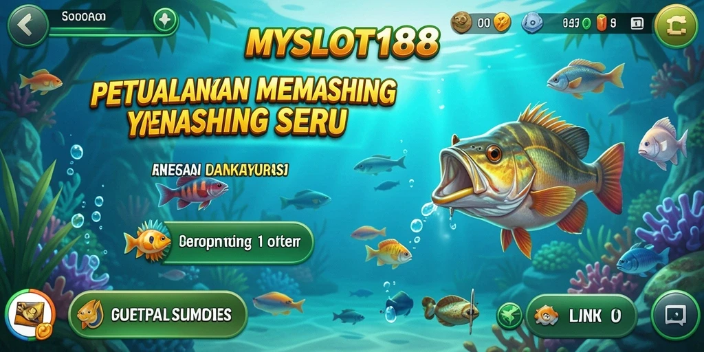 Gameplay MYSLOT188 yang menampilkan momen memancing seru dan menantang.