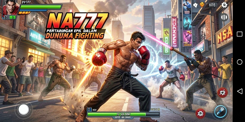 Gameplay pertarungan yang intens dan mengasyikkan di NA777.