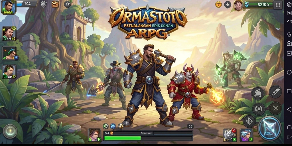 Tampilan gameplay <strong>ORMASTOTO</strong> yang mendebarkan dan grafis yang memukau.