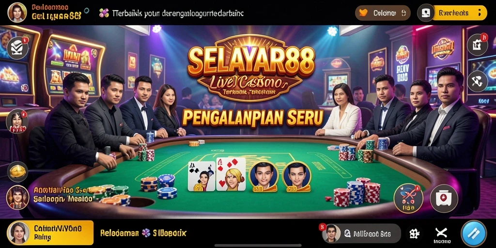 Gameplay Live Casino yang menegangkan dan interaktif di SELAYAR88.