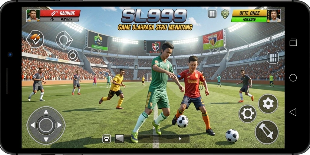 Tampilan gameplay menarik dari SL999 dalam pertandingan olahraga.