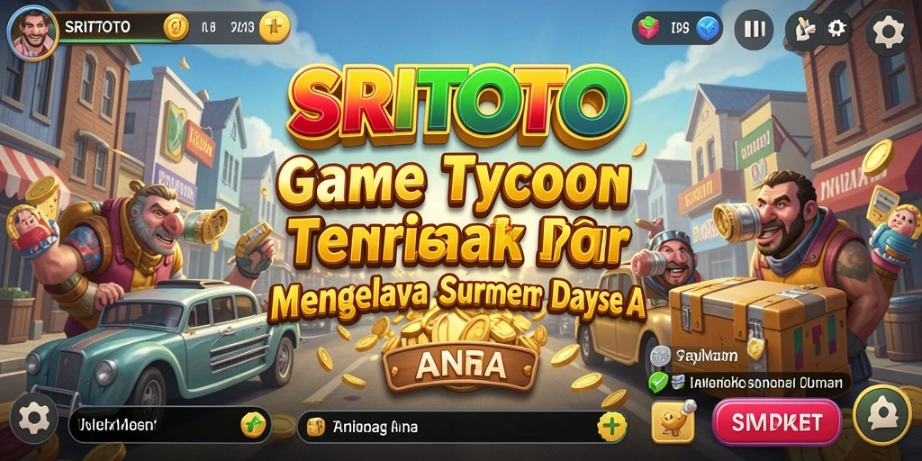 Tangkapan layar utama SRITOTO yang menampilkan suasana gameplay Tycoon.