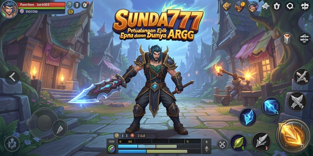 Screenshot gameplay SUNDA777 dengan aksi pertempuran yang mendebarkan.