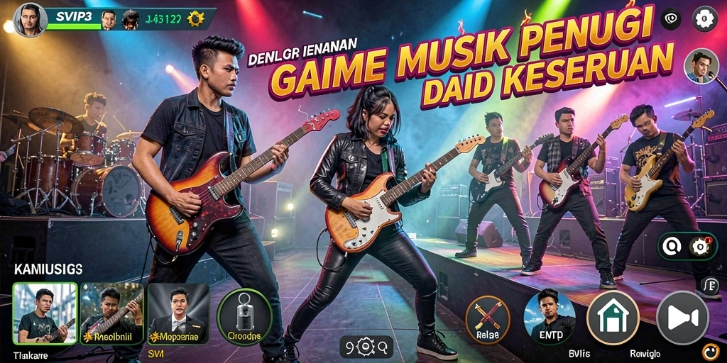 Screenshot gameplay SVIP3 yang penuh warna dan interaktif.