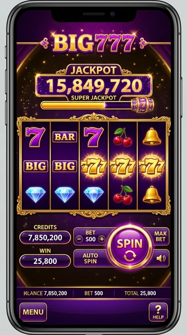 Screenshot aplikasi big777 dengan antarmuka yang ramah pengguna.